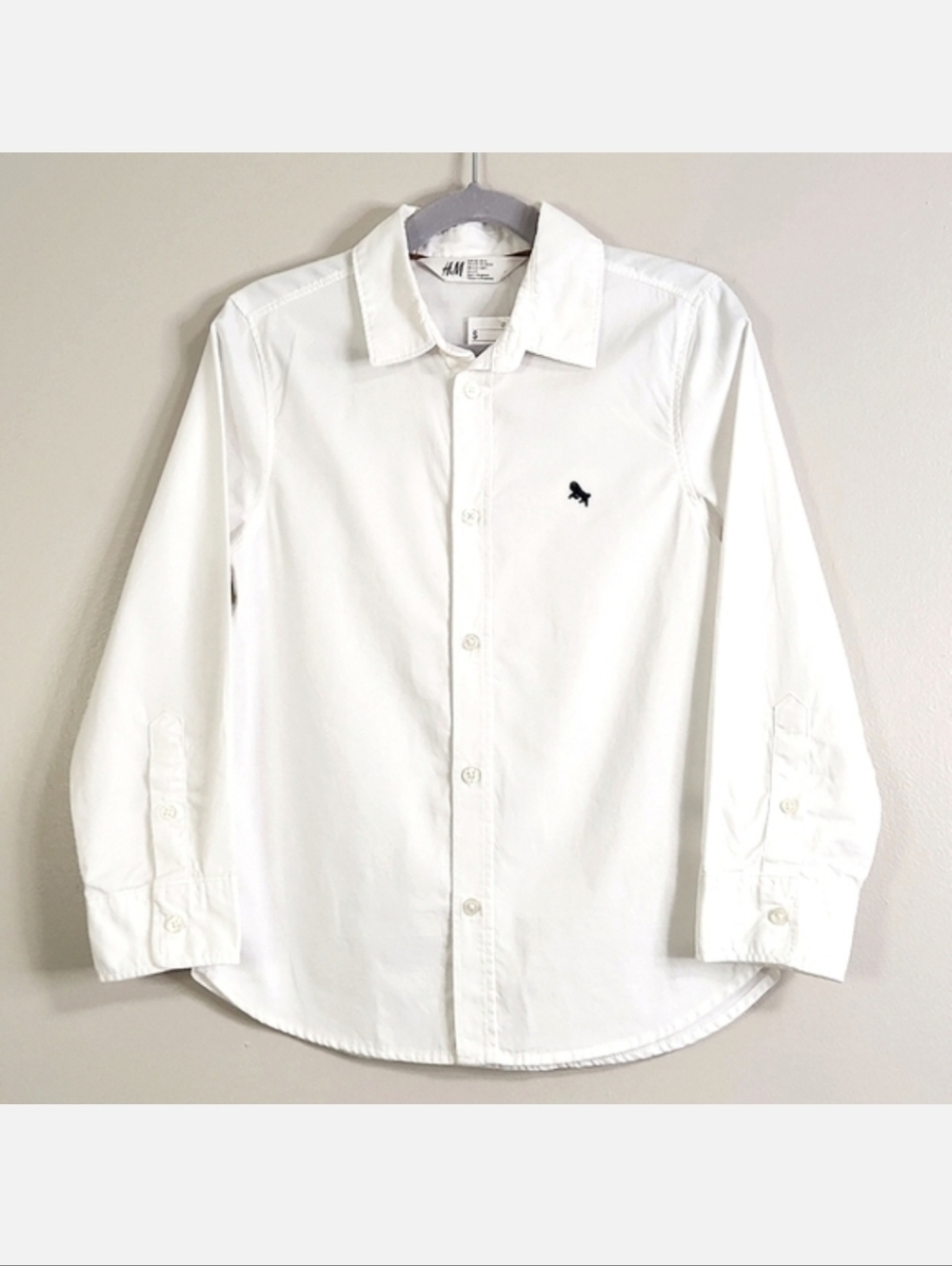 3/$15 H&M White Cotton Shirt, Size 6x ~ NWT